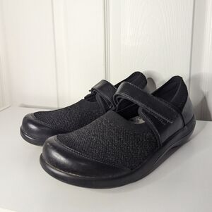 Alegria Dinamo Womens Size 41 (US 10.5-11) Black Knit Mary Jane Shoes